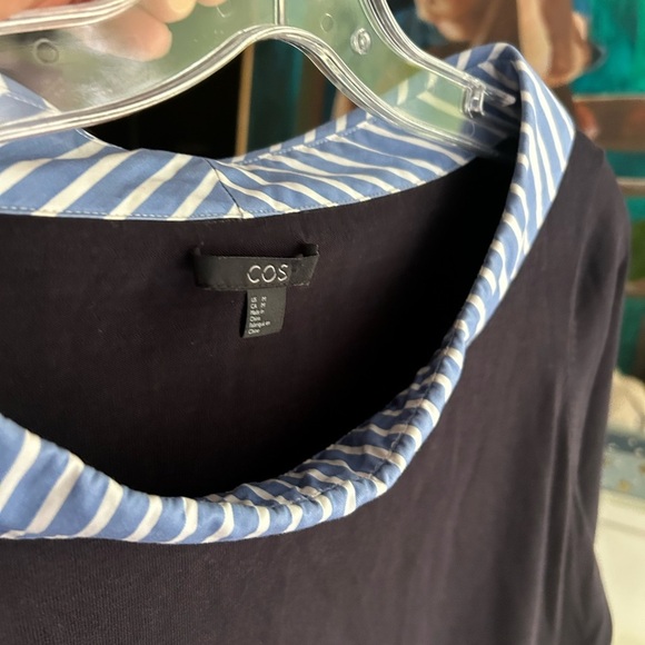 COS Black and Blue Striped Dress - Picture 14 of 16